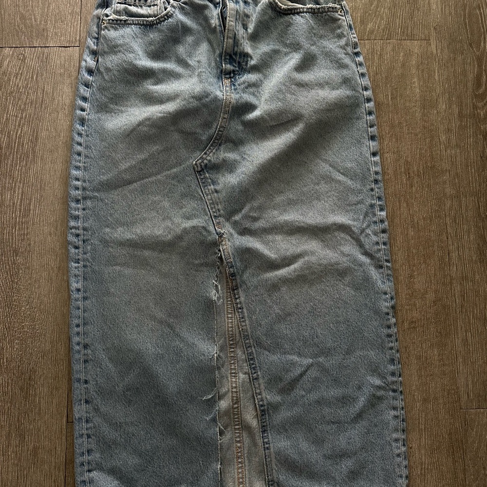 Zara Light Blue Women's Denim skirt
